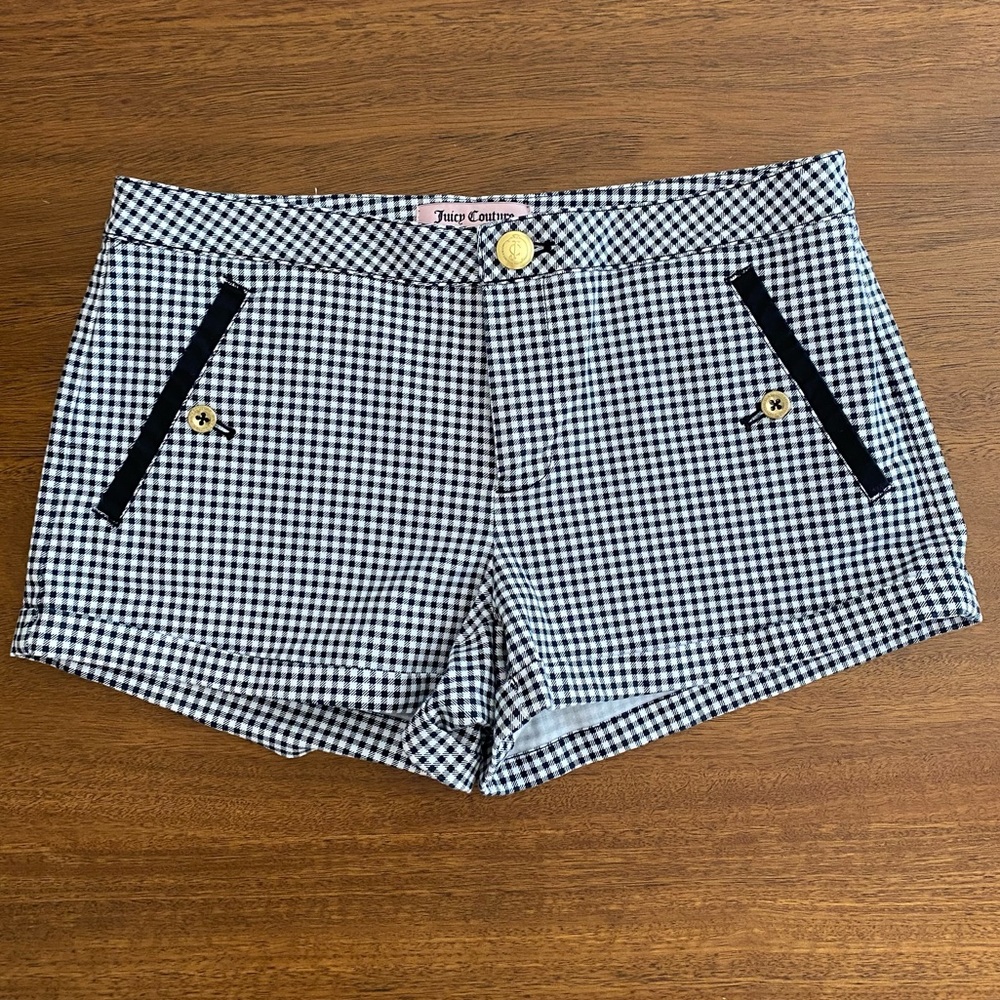 Juicy Couture Black & White Shorts